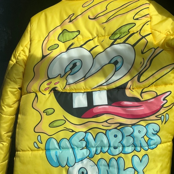 Dolls Kill Members Only x Nickelodeon SpongeBob Reversible Jacket - Picture 1 of 4